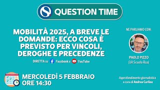 Mobilità 2025, a breve le domande: ecco cosa è previsto per vincoli, deroghe e precedenze