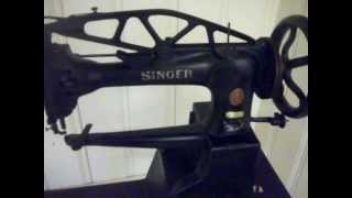 1885 Singer 29-3 Leather Sewing Machine \u0026 Treadle For Sale!