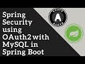Spring Security using OAuth2 with MySQL Database in Spring Boot | Tech Primers