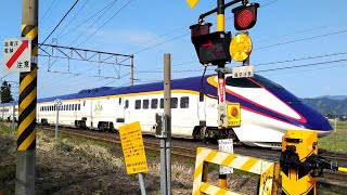 【2021/04/30･E3系新幹線】山形新幹線つばさ146号(146M･山形→東京) 置賜駅付近にて