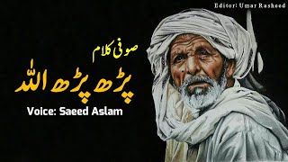 Sufi Kalam Parh Parh Allah By Saeed Aslam | Punjabi Poetry WhatsApp status | Poetry status | Poetry