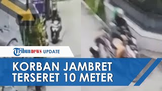 Viral Video Detik-detik Pria Berhelm Ojol Jambret Wanita di Bandung, Korban Terseret hingga 10 Meter