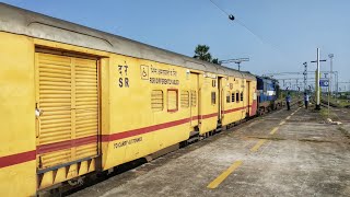 MANAMADURAI JUNCTION - Electrification Updates!!! || 06734/OKHA RMM Spl || Single Line Crossing