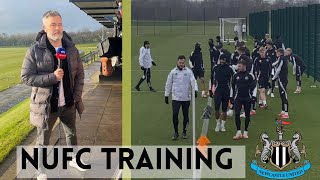 NUFC training session — behind the scenes ahead of Notts Forest visit