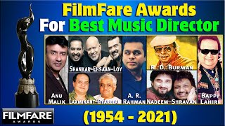 Filmfare Best Music Director Awards all Time List | 1954-2021 | All Filmfare Award WINNERS List