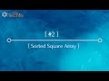#2: Squares of a Sorted Array Explained - Java  [WeTechie]