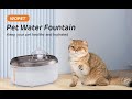 WOPET Cat Water Fountain Pet Water Dispenser *W300 Set Up Tutorial