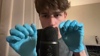 ASMR Latex Gloves Sounds (Mouth Sounds, Visual Triggers)