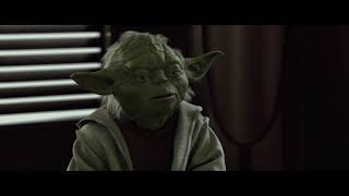 Star Wars Episode II - Attack of the Clones - Obi-Wan Kenobi reports to Yoda and Mace  - 4K ULTRA HD