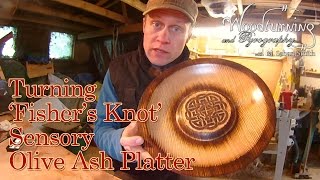 #10 Woodturning 'Fisher's' Knot' Burnt Olive Ash Sensory Bowl