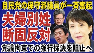 【選択的夫婦別姓】高市早苗・小林鷹之らが自民党執行部に反対表明！森山幹事長は党議拘束をかけて強行採決を企む。日本の戸籍制度を守るため保守派が結束へ