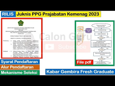 RILIS Juknis PPG Prajabatan Kemenag 2023: Syarat, Alur Seleksi & Cara ...