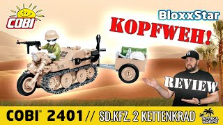 COBI® 2401🌴 SD.KFZ 2 Kettenkrad HK-101💥 Turban des Grauens! ▶️ REVIEW \u0026 HISTORY 💬 BloxxStar 📽️ 4K