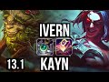 IVERN vs KAYN (JNG) | 4/1/17, Rank 4 Ivern, 700+ games, 1.1M mastery | KR Grandmaster | 13.1