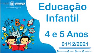 Feliz Aniversário - Educação Infantil   4 e 5 Anos - 01/12/2021