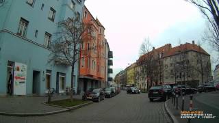 D: Nürnberg. Fahrt durch die Südstadt. Glockenhof. Galgenhof. März 2016