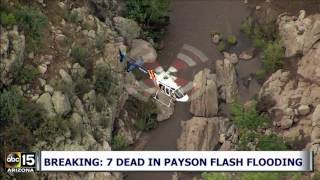 RAW VIDEO: Search continues for 3 missing after Payson, Arizona flash flooding