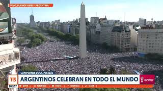 Argentina celebra su tercera Copa del Mundo