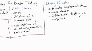 Strong Oracles - Software Testing