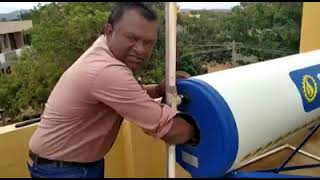 How to clean sudarshan solar water heater