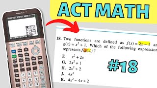 Solution for Question 18 on the ACT Math for 2022