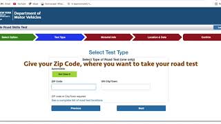 How to Make Road Test Appointment, NY DMV.