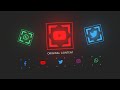 CSS Glowing Social Media Icon Hover Effects using Fontawesome Icon @OnlineTutorialsYT