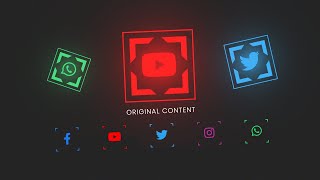 CSS Glowing Social Media Icon Hover Effects using Fontawesome Icon @OnlineTutorialsYT
