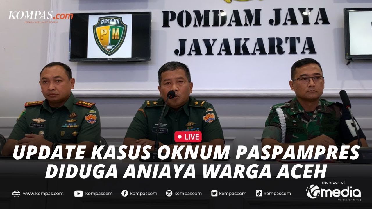 🔴LIVE - Keterangan Pomdam Jaya Soal Kasus Oknum Paspampres Diduga ...