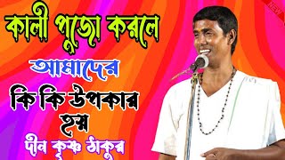 কালী পুজো করলে আমাদের কি লাভ হয়/কীর্তনীয়া দীনকৃষ্ণ ঠাকুর/2024/pala kirtan