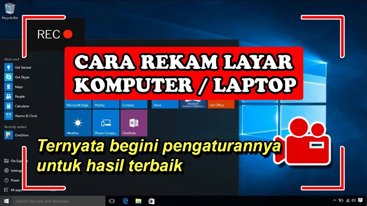 CARA MEREKAM LAYAR KOMPUTER/LAPTOP - YouTube