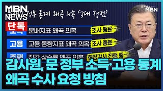 [단독] 감사원, 문 정부 소득·고용 통계 왜곡 수사 요청 방침 [굿모닝 MBN]