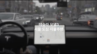 [4k]테슬라 서울도심 자율주행 - 시내주행 1편