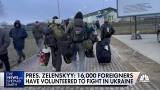 16,000 foreign fighters flock to Ukraine to fight Russia