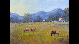 Learn To Paint TV E76 "Cows In Field" Learn To Paint Beginners Tutorial