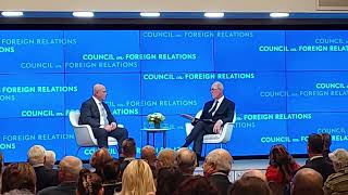 H.R. McMaster with Michael Froman at Council on Foreign Relations in New York City Jan 8, 2025