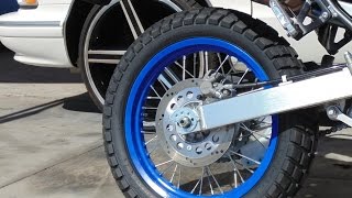 Plasti Dip Blaze Blue on my Motorcycle Rims