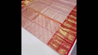 Red Bridal kanjivaram tissue silk saree 16000#shorts