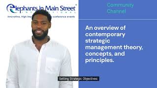 An overview of contemporary strategic management theory, concepts, and principles