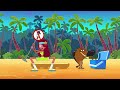 zig e sharko temporada 4 🌴 papai não está feliz 😱 desenho animado em português