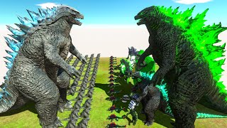 Growing Godzilla 2014 vs Green Godzilla x Kong + Team Gamma Radiation - ARBS