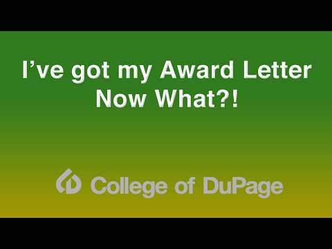 Financial Aid Presentation - I've Got My Award Letter...Now What? Financial Aid Presentation - I've Got My Award Letter...Now What?