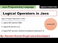 Logical Operators in Java | Java Programming Language | Java