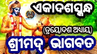 🙏ଶ୍ରୀମଦ୍ ଭାଗବତ ⭕‼️⭕ ଏକାଦଶସ୍କନ୍ଧ (ତ୍ରୟୋଦଶ ଅଧ୍ୟାୟ) 🙏ଜୟ ଶ୍ରୀ କୃଷ୍ଣ 🙏⭕ଗୋବିନ୍ଦ ‼️ଗୋବିନ୍ଦ ⭕ ଗୋବିନ୍ଦ ‼️