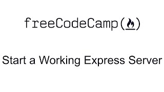 Start a Working Express Server - Basic Node and Express - Free Code Camp