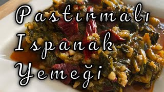 PASTIRMALI ISPANAK YEMEĞİ | Tarifi | Nasıl yapılır? Lezzetine doyamıyacaksınız