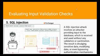 Testing for SQL injection // Evaluating Input Validation Checks