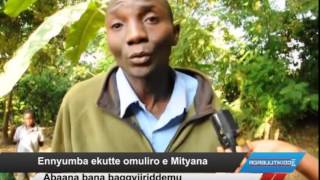 Ennyumba ekutte omuliro e Mityana