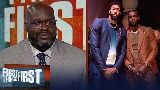 Shaq disagrees LeBron - AD are the best duo, talks state of the Lakers | NBA | FIRST THINGS FIRST