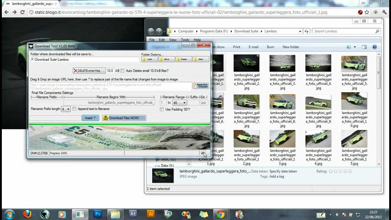 How To Bulk Download Gallery Photo Images From The Web - YouTube